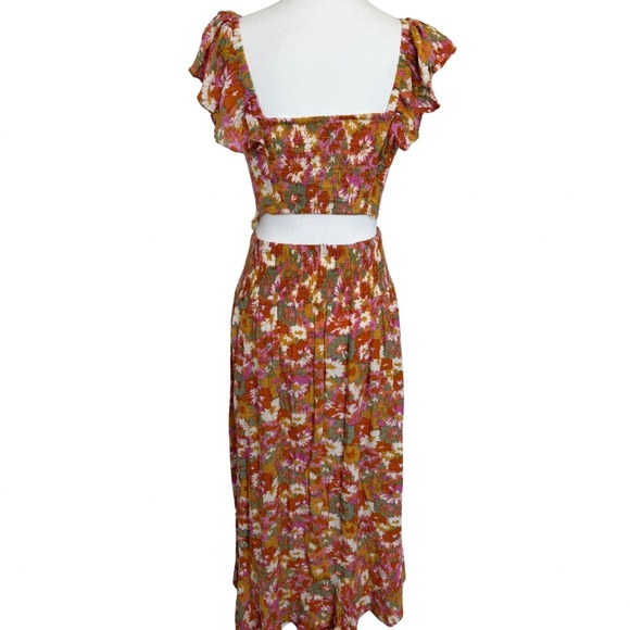 2-Piece Floral Set Crop Top + Midi Skirt NWT | Size Small - Picture 5 of 6